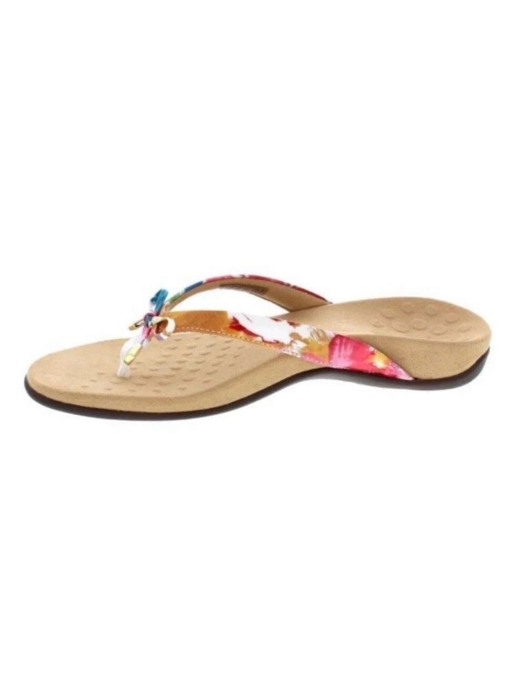NEW Vionic Womens Size 9 Cassie Floral Comfort & Arch Support Flip Flop Sandals